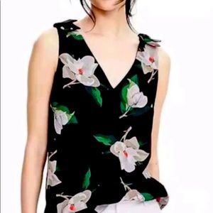 Banana Republic Magnolia Black Floral Sleeveless Blouse  3 for $20